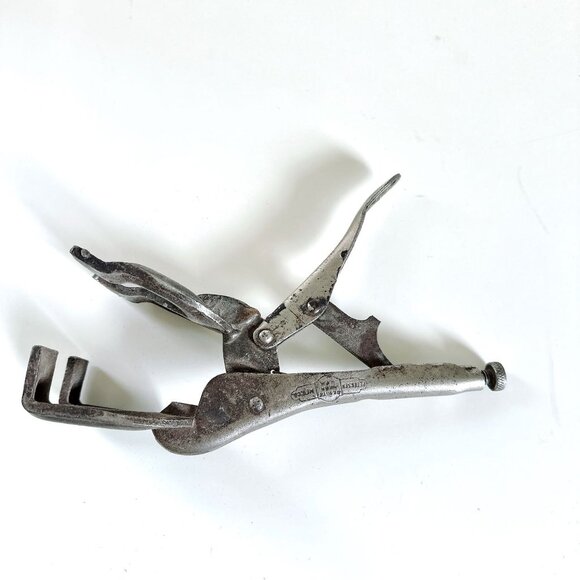VINTAGE PETERSON MFG VISE GRIP DEWITT NEBRASKA #9 WELDING CLAMP LOCKING - Picture 11 of 11